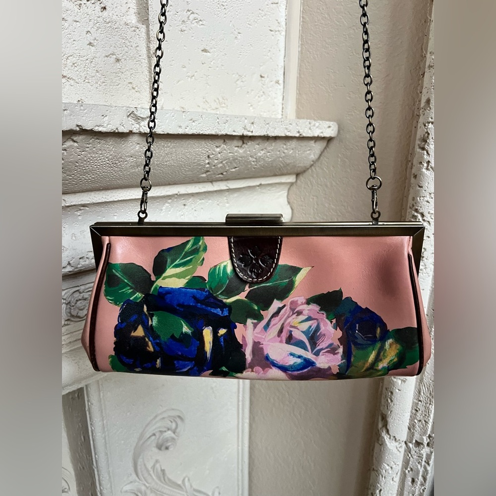 Patricia Nash Floral Multicolor Chain Bag